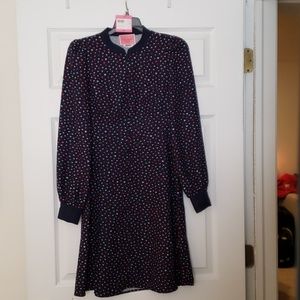 Kate Spade mainline lips crepe dress